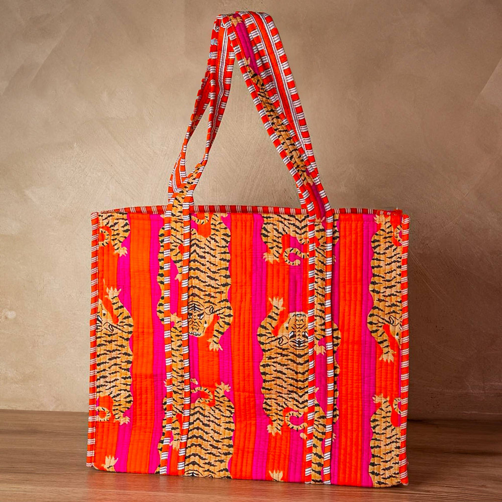 Quilted Feline Tote
