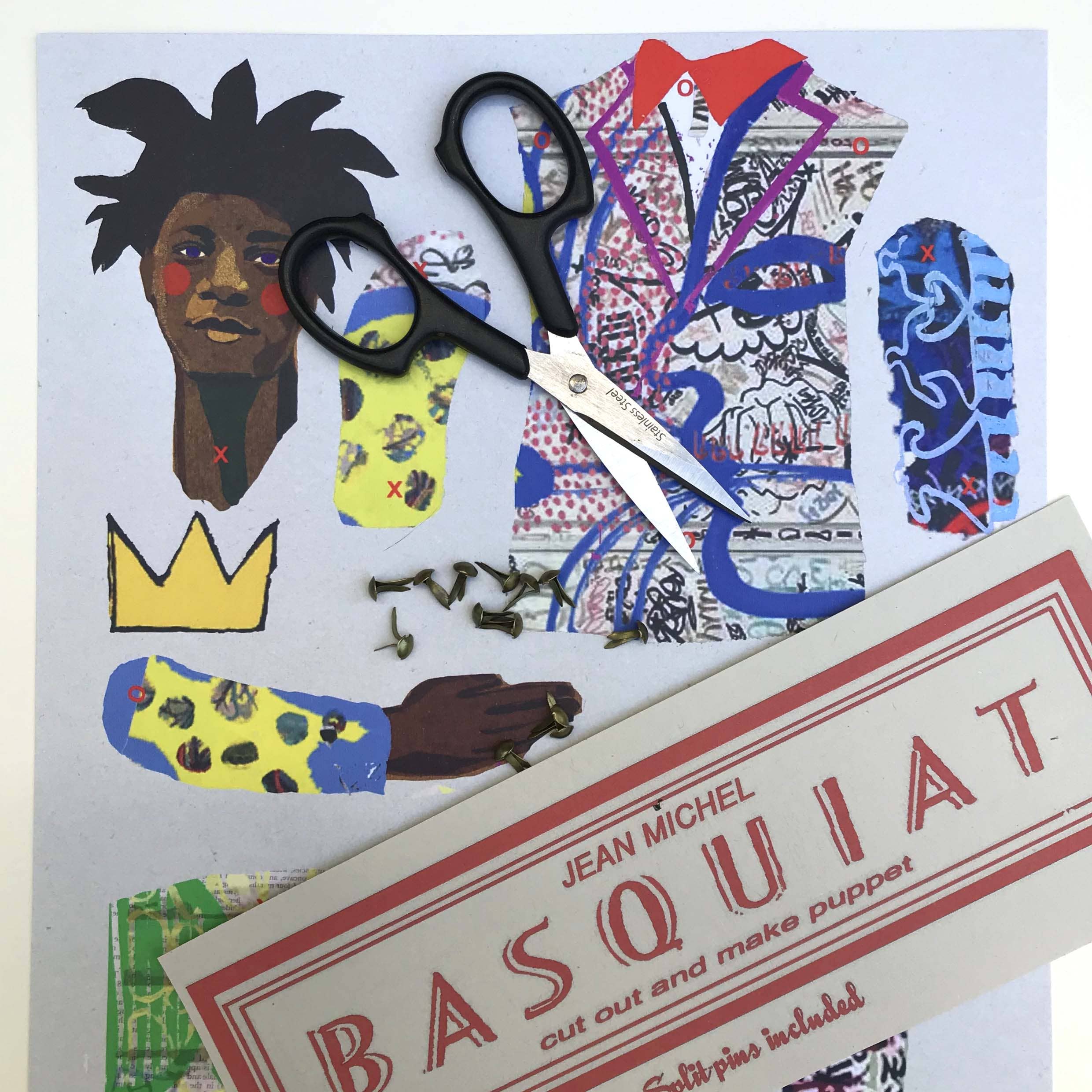 Basquiat Cut and Make Puppet