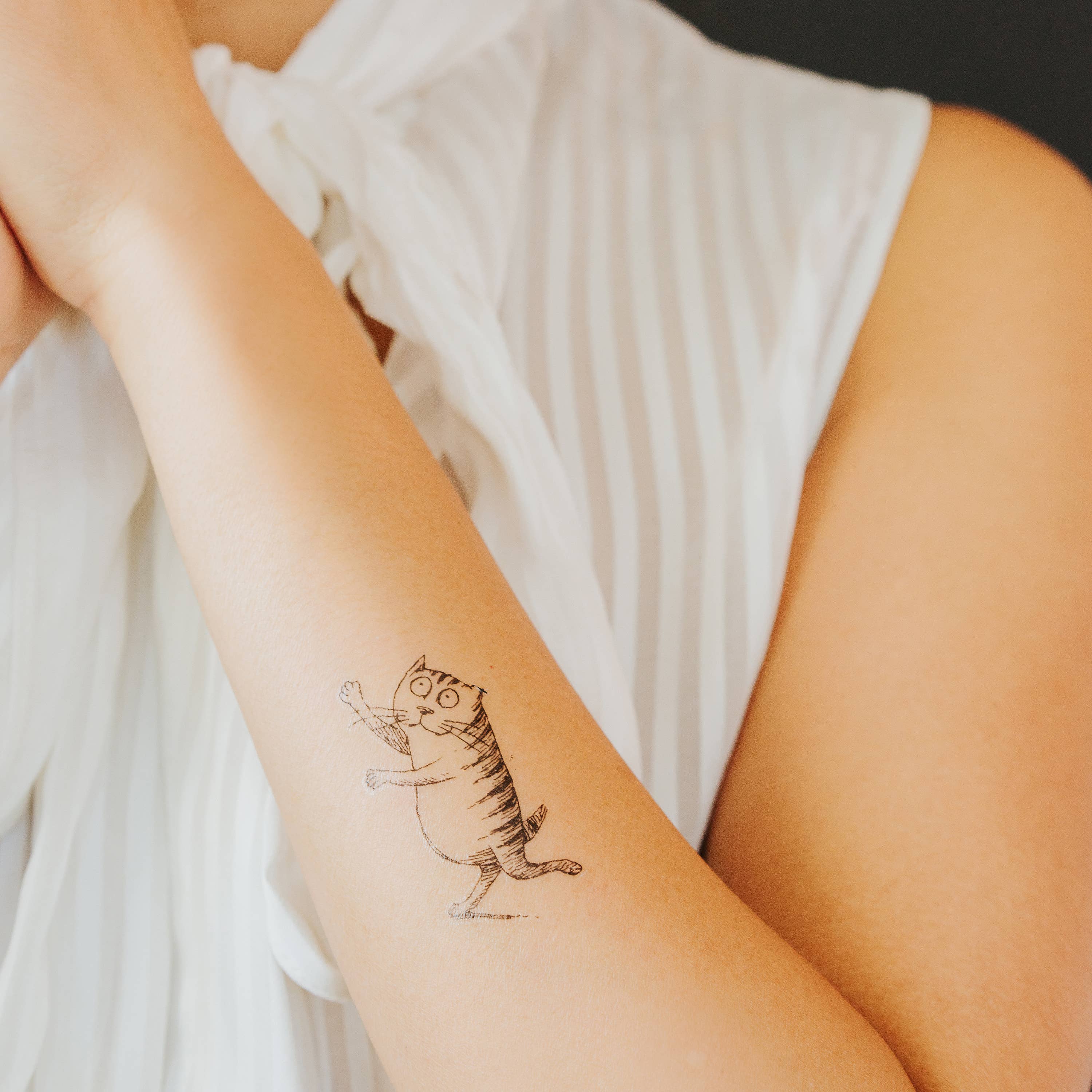 Foss the Cat Tattoo Pair EG