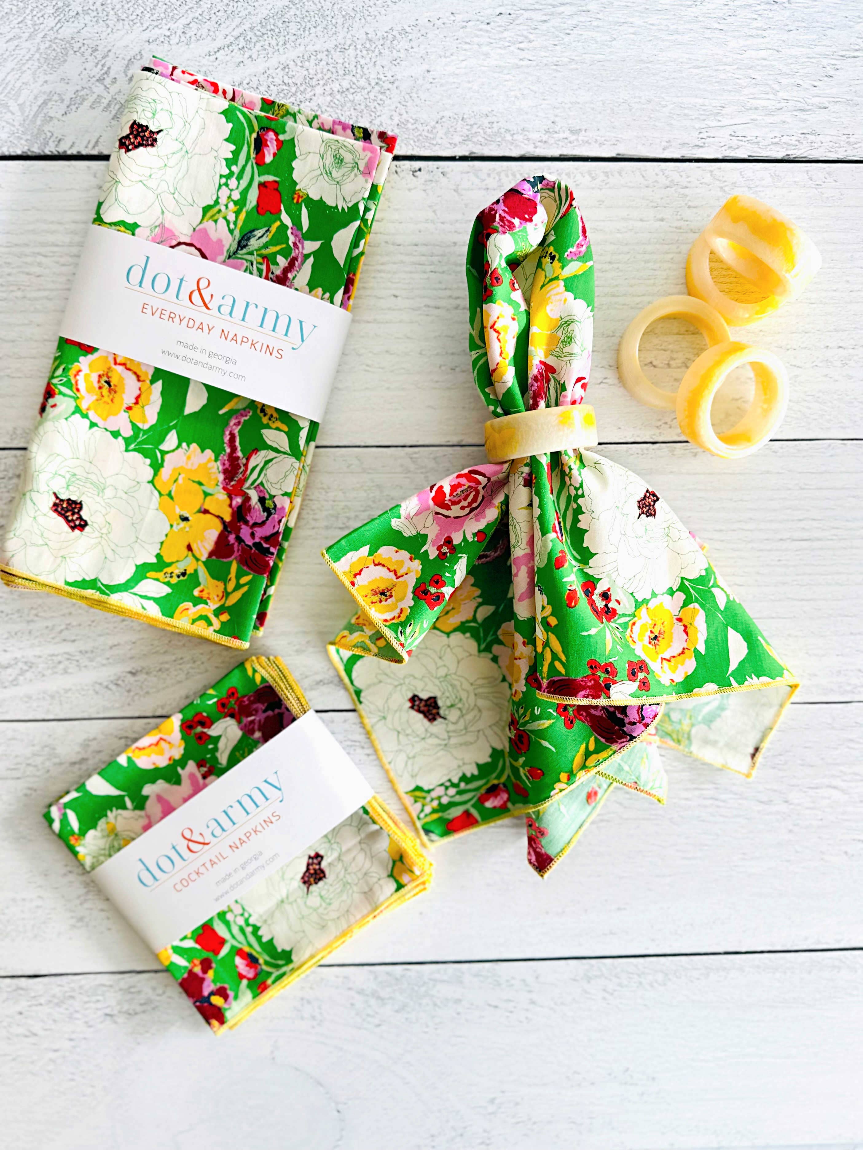 Terrace Garden Cloth Napkins, Set Of Four