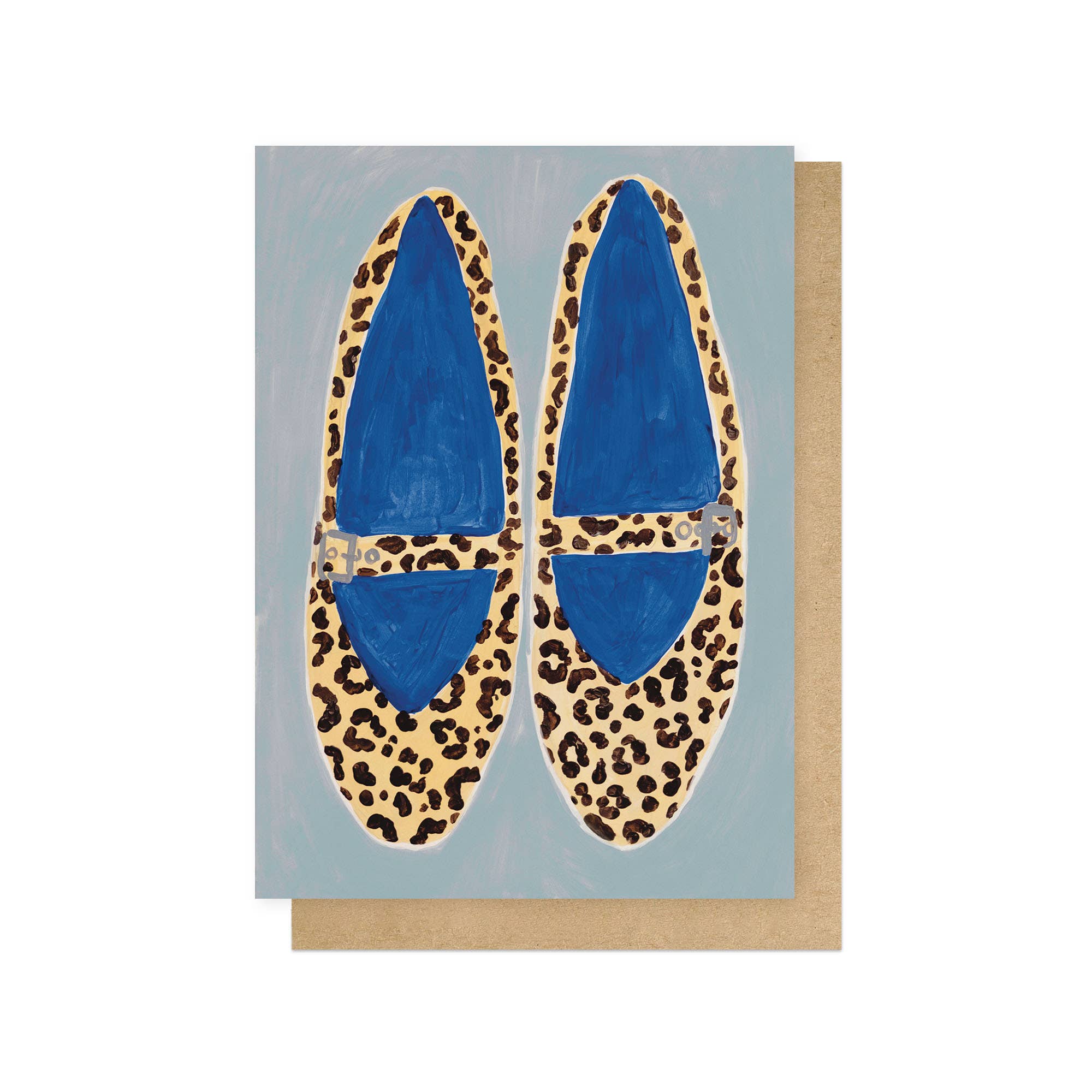 Leopard Shoes Greeting Card