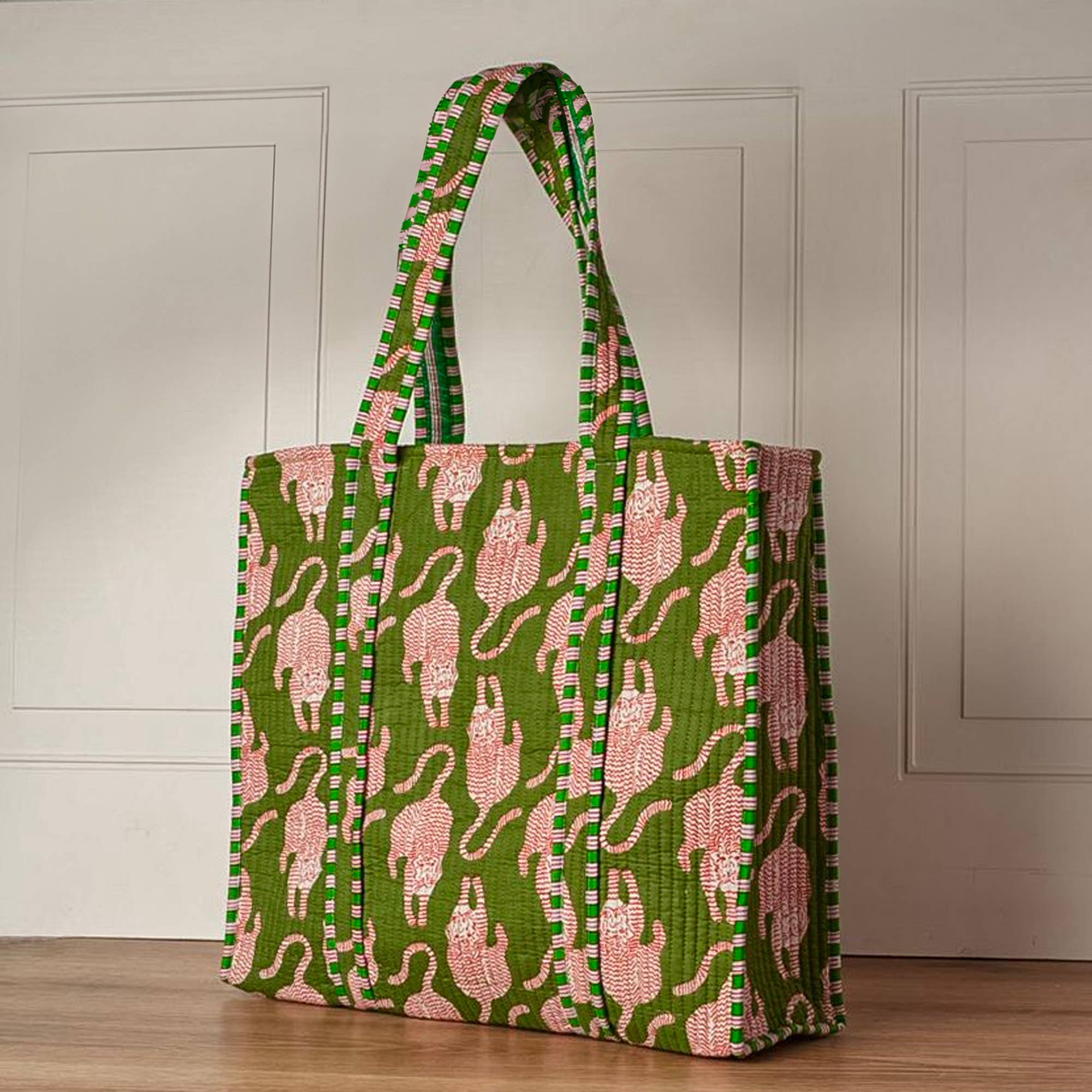 Quilted Feline Tote