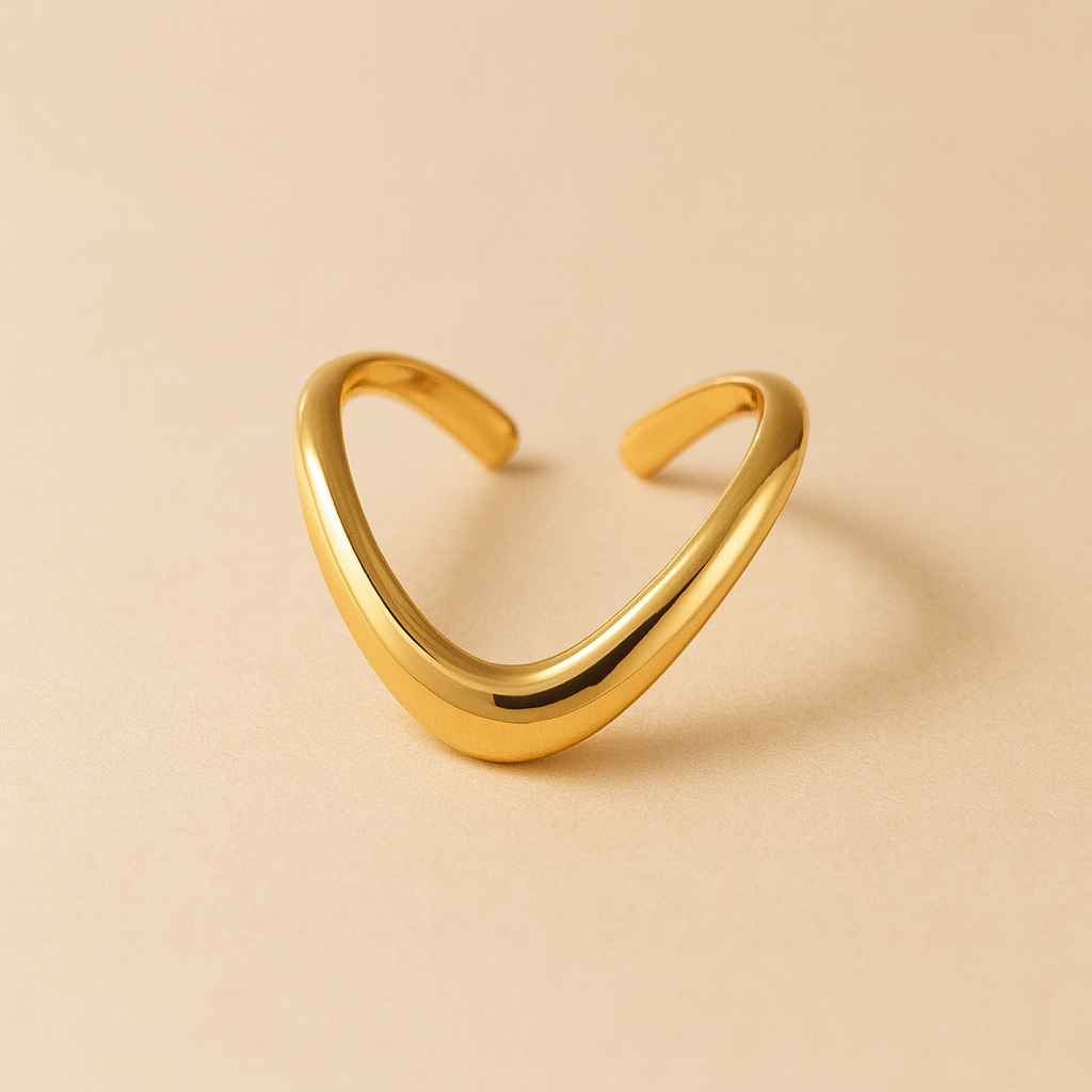 Sculpt Ring 18k Gold Plated Waterproof Anti Tarnish