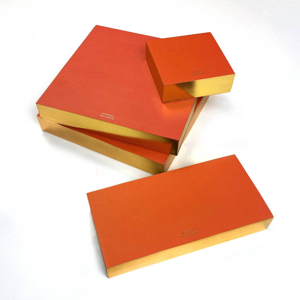 Color Pads: Red with Gilded Edge - 3 sizes