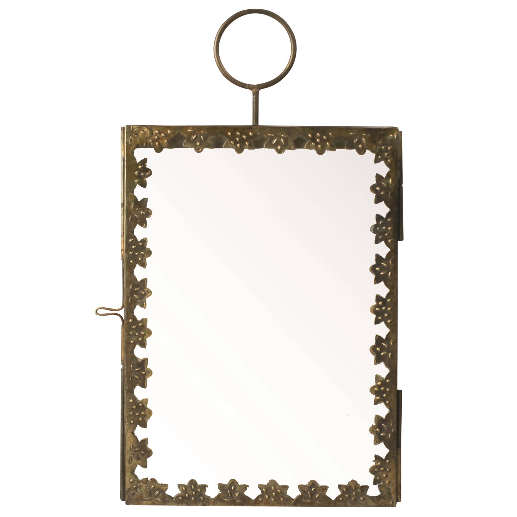 Calico Hanging Frame, Brass - 5x7