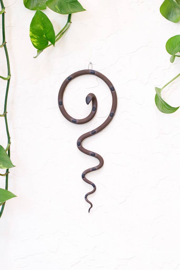 Ceramic Wall Snake, Medium