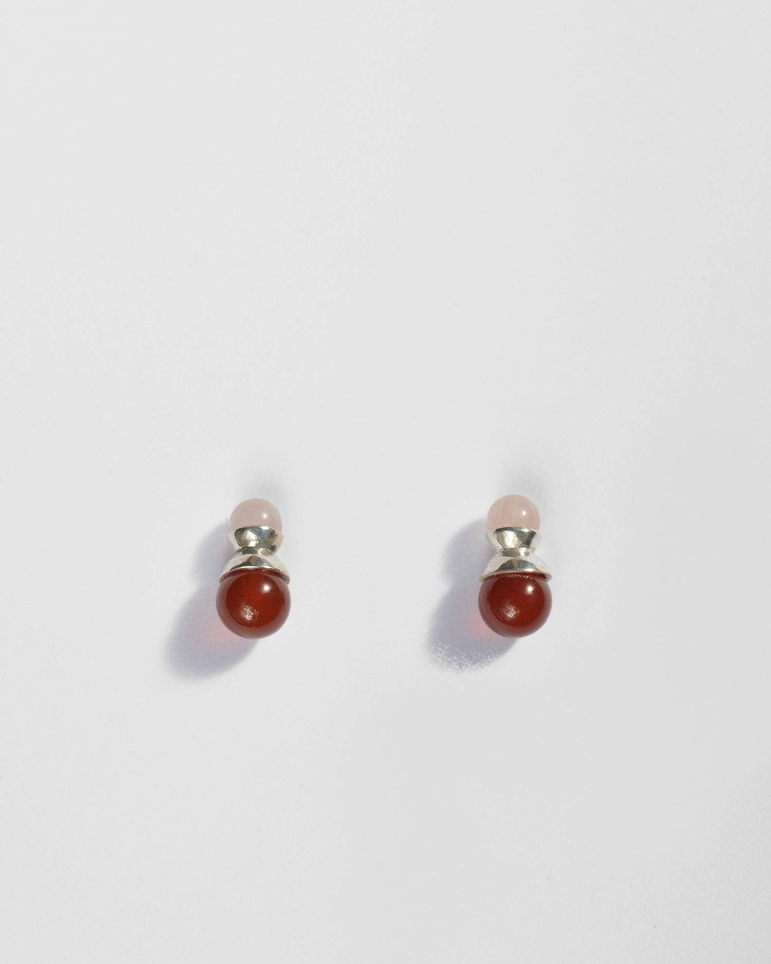 Klee Studs in Carnelian