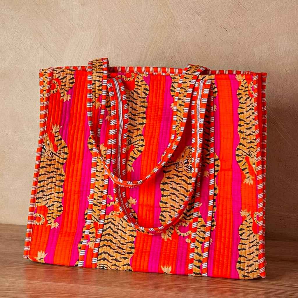 Quilted Feline Tote