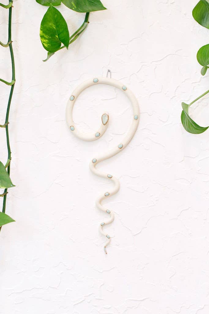Ceramic Wall Snake, Medium