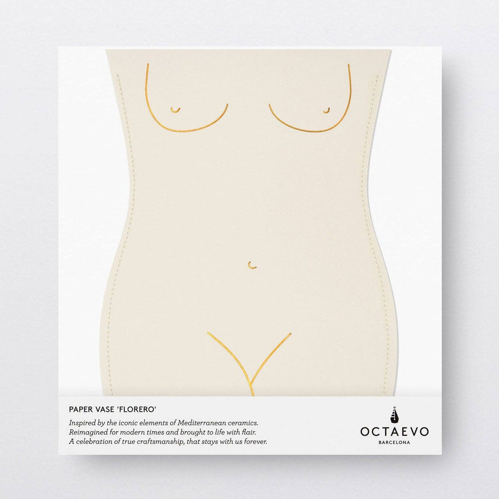 Octaevo Venus Paper Vase, Flower Vase & Card Set