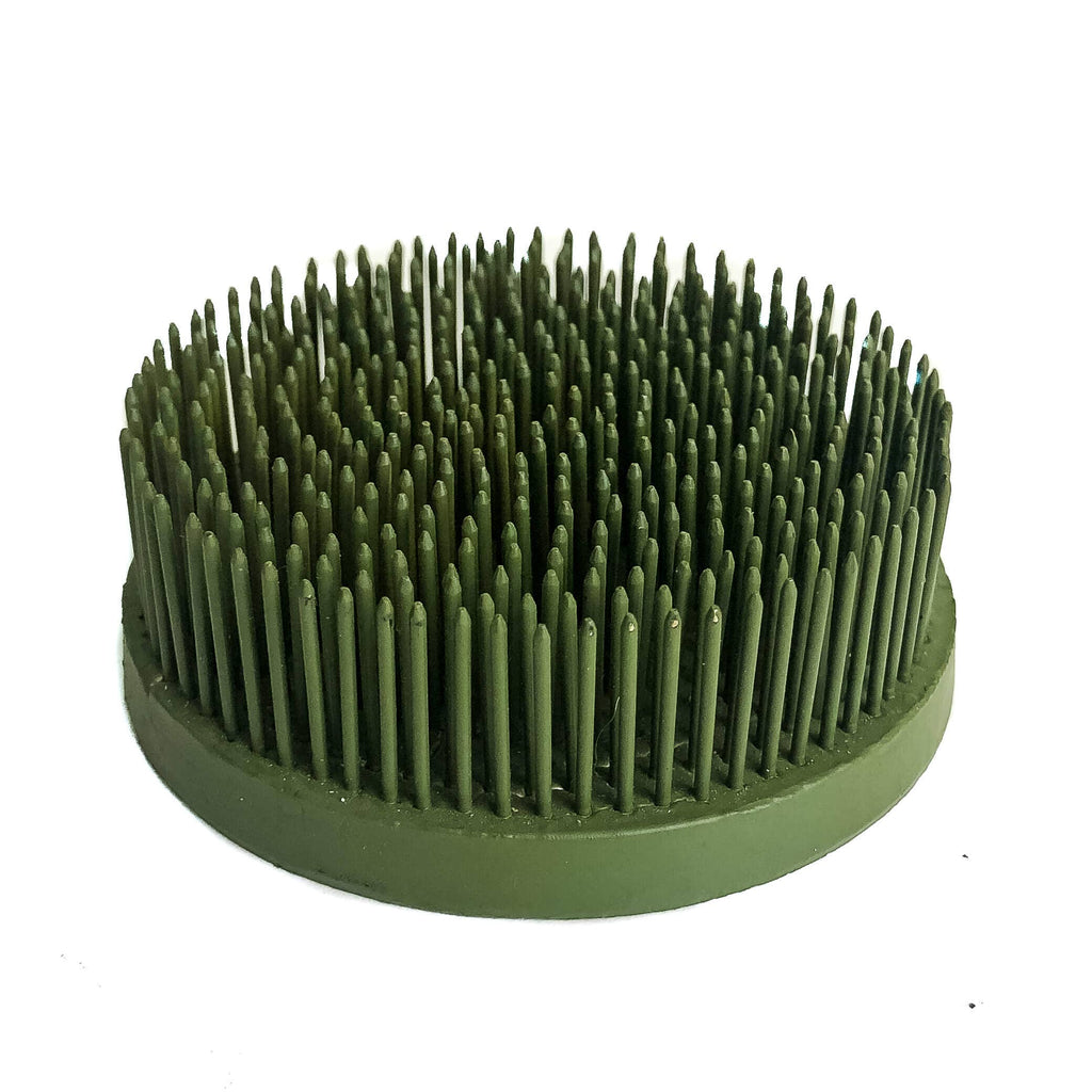 Painted Round Pin Holder Flower Frog