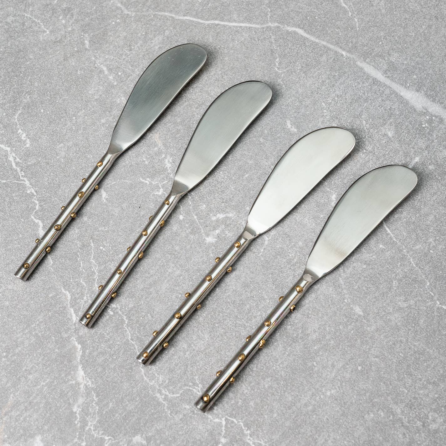 SS & Gold Dots Spreader Set