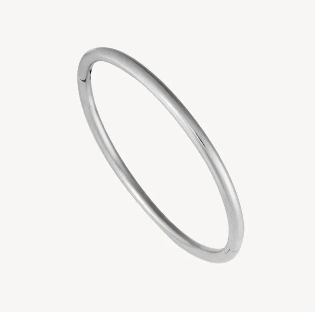 Sofia-Hinge Bangle 14K Gold Stainless Steel Waterproof