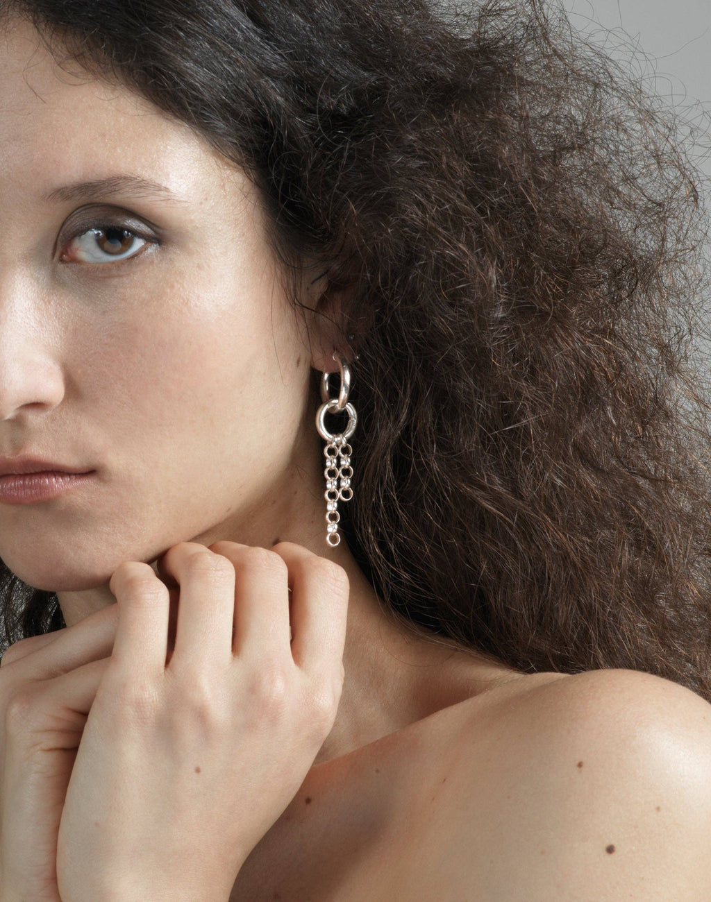 Motion Silver Earring