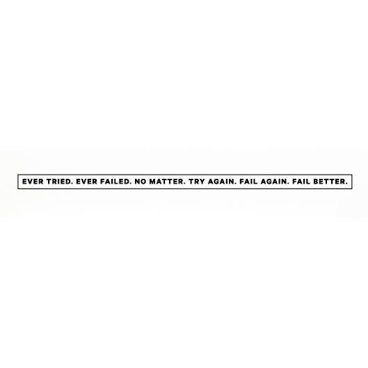 Philosophical Quote Hand Stamp and Inkpad - Single Line