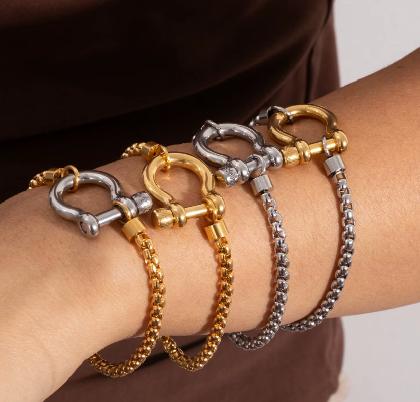 Horse Bit Carabiner Bracelet- Charm Bracelet