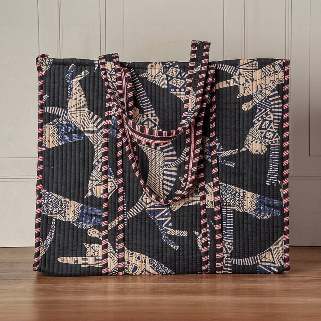 Quilted Feline Tote