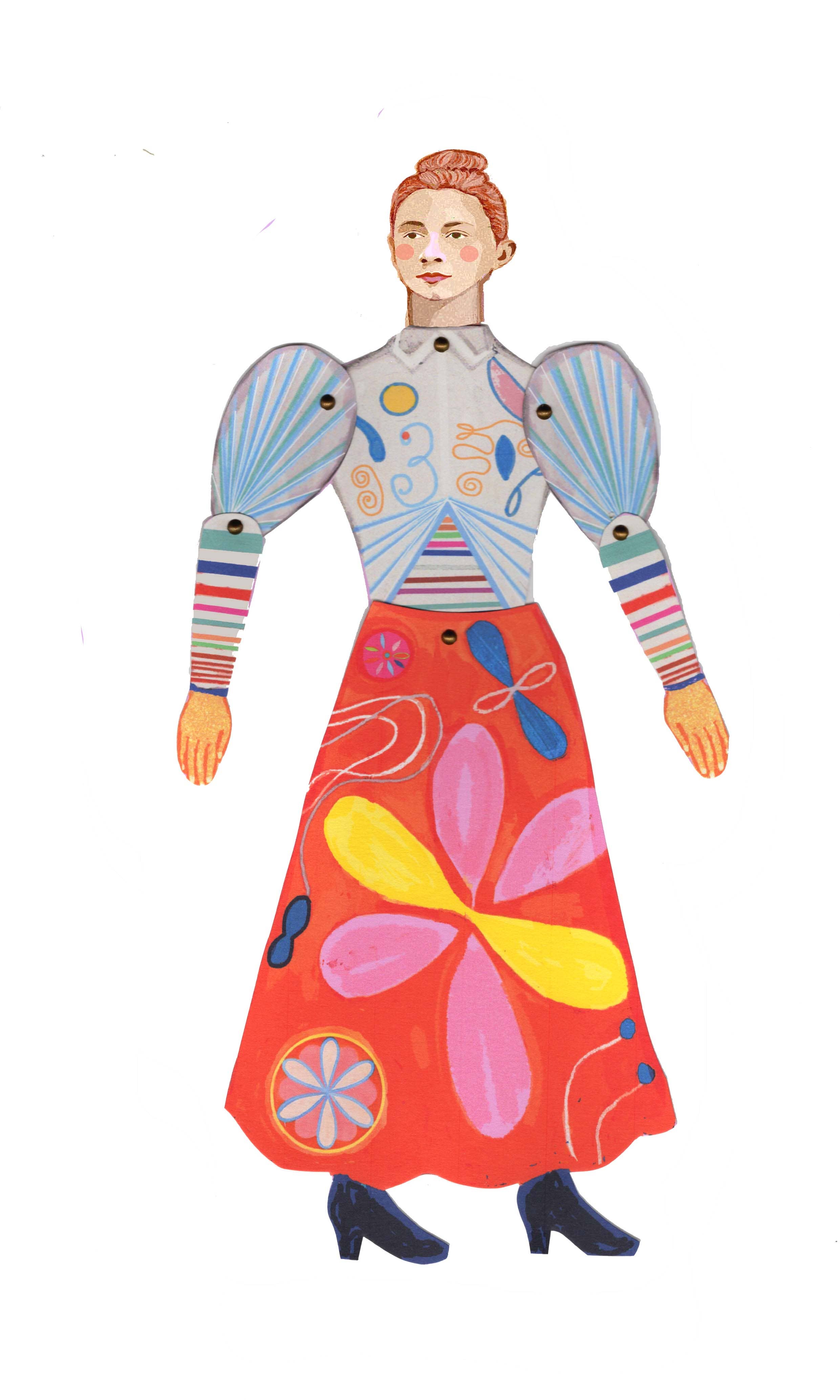 Hilma af Klint Cut and Make Puppet