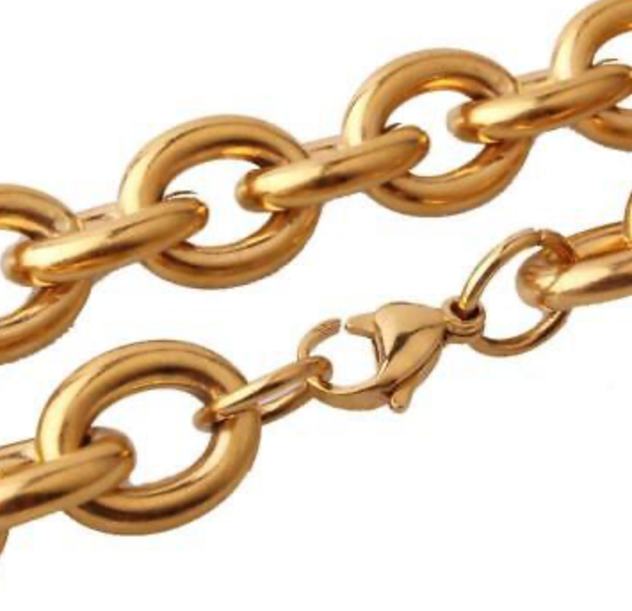 Jana - Rolo Chain Necklace Waterproof 18K Gold PVD