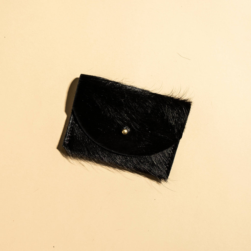 Cardholder - Black Hair on Hide