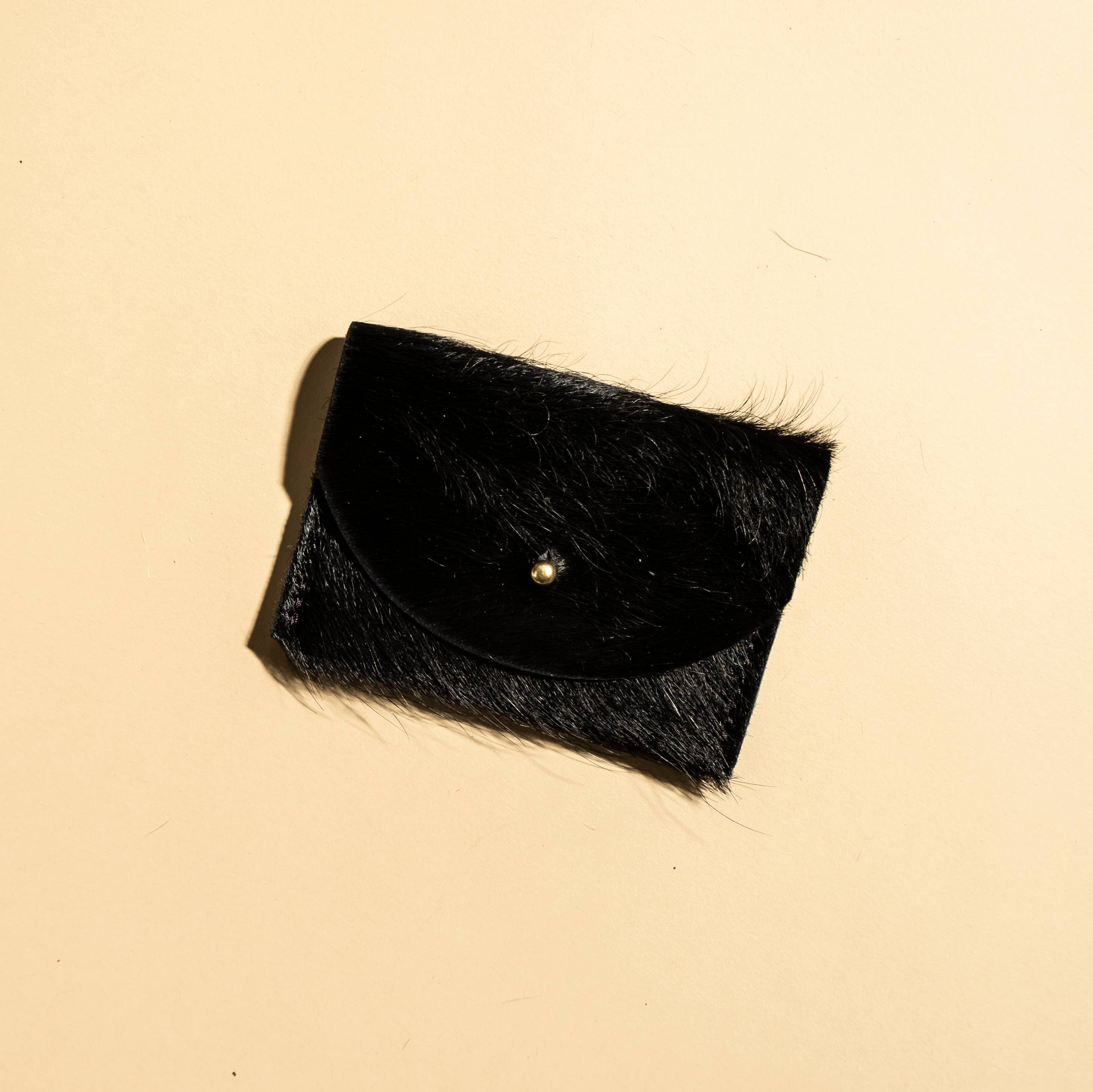 Cardholder - Black Hair on Hide