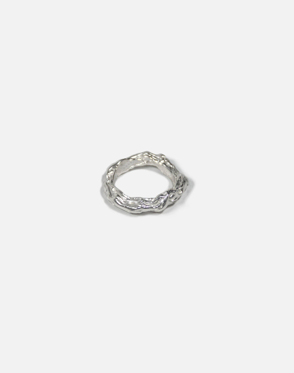 Distortion Ring Silver