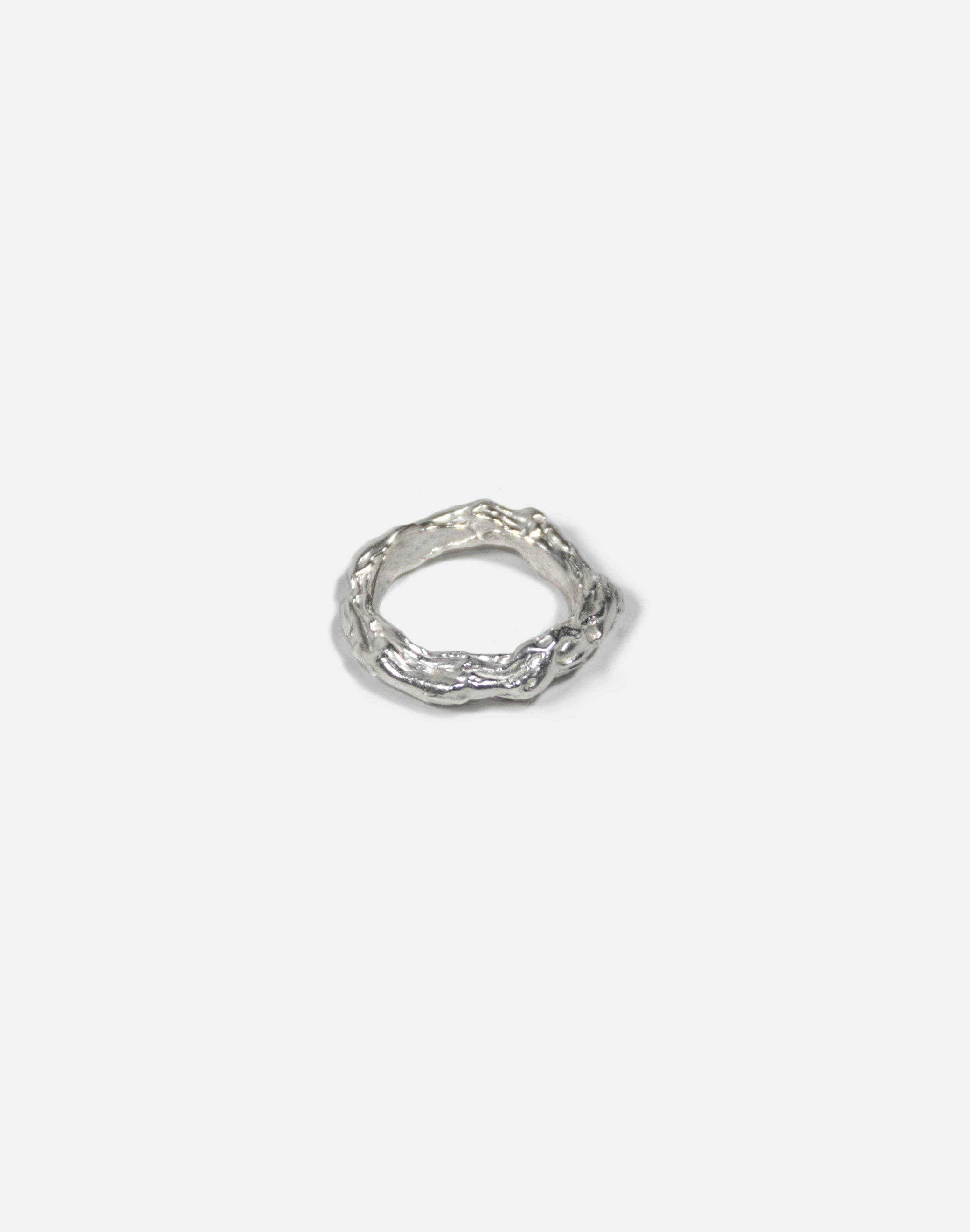 Distortion Ring Silver