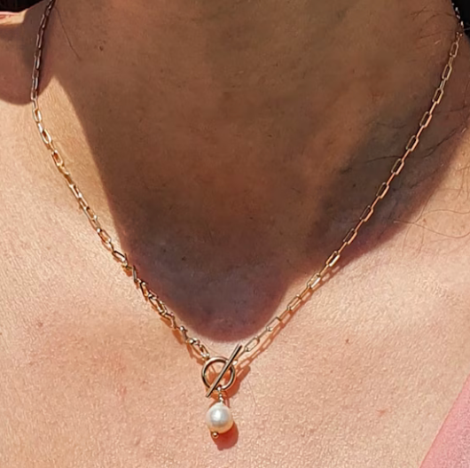 Mori Pearl Simple Necklace