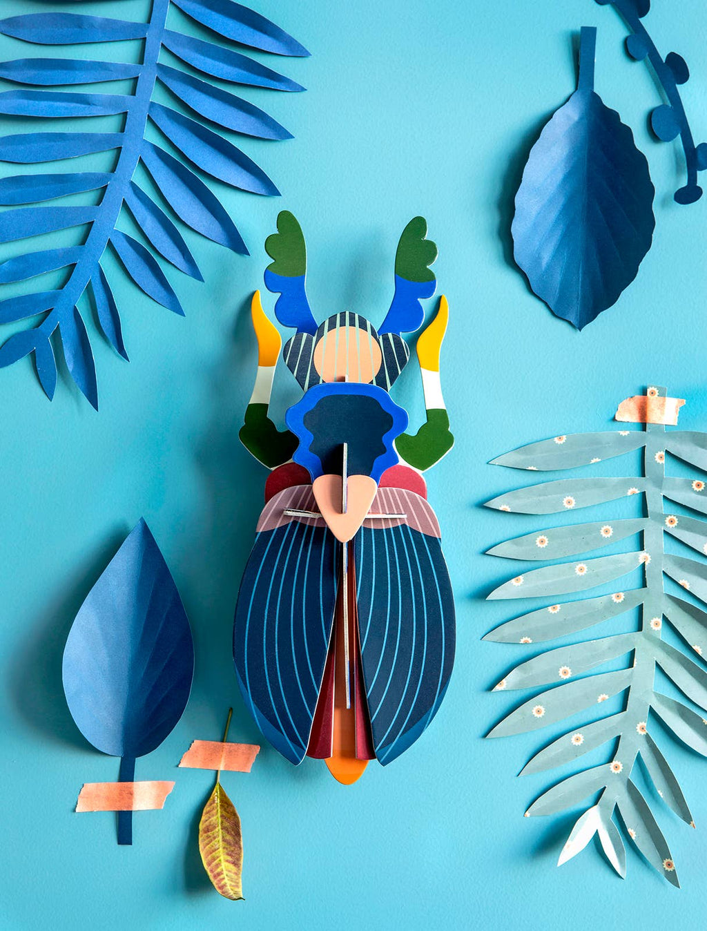 Papercraft Japanese Beetle