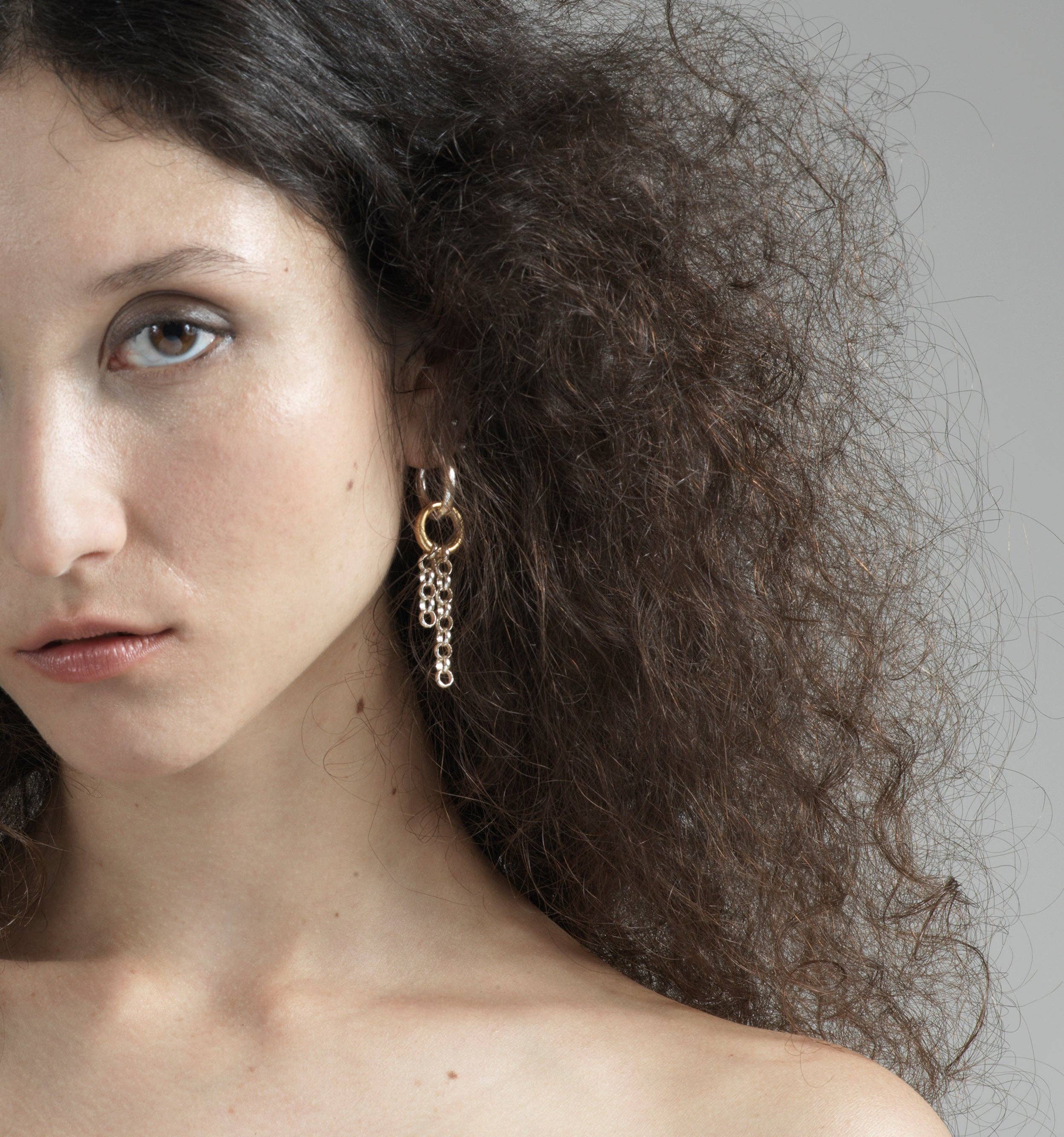 Motion Silver Earring