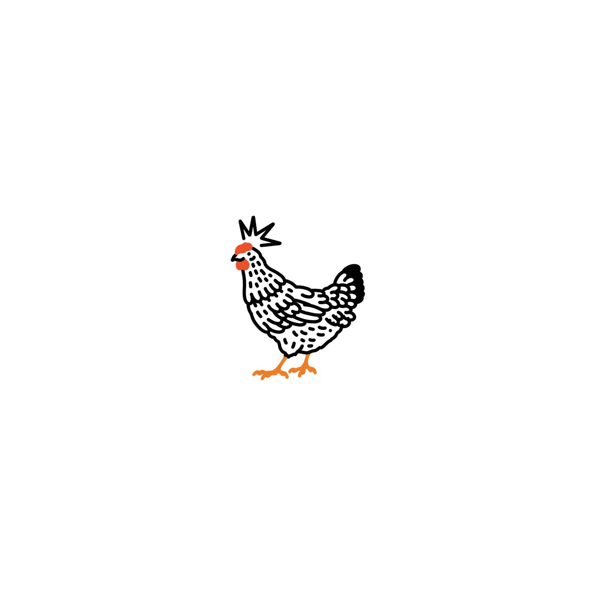 Chicken Tattoo Pair