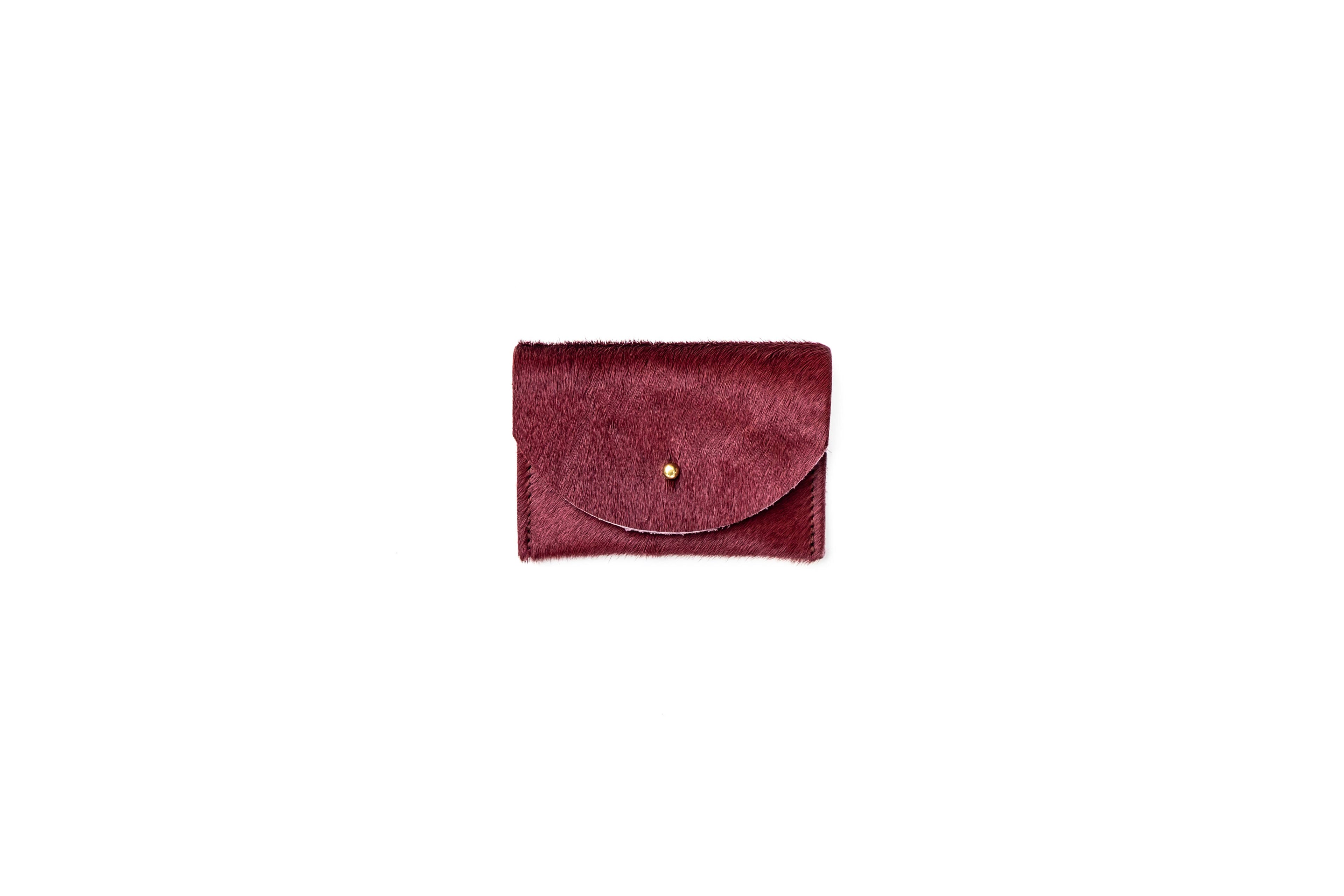 Cardholder - Plum Cowhide