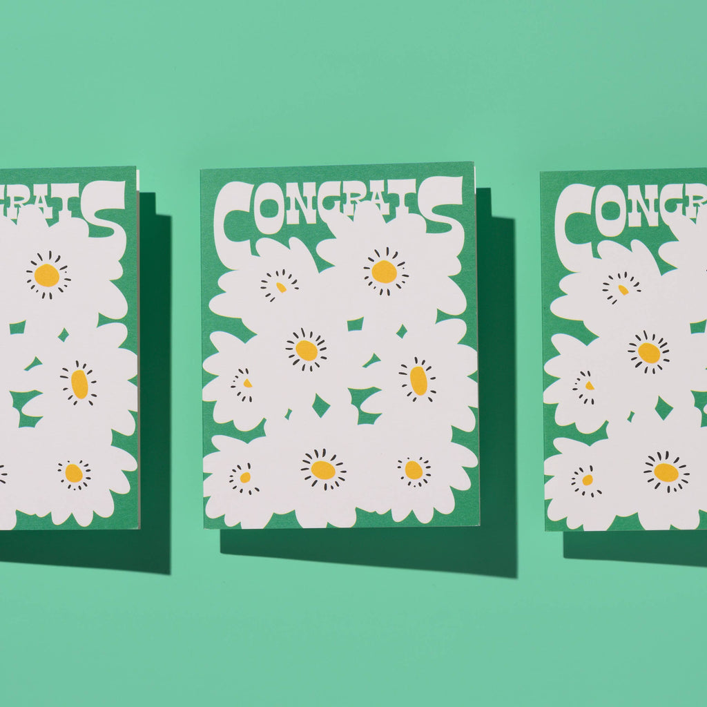 Congrats Poppies Greeting Card