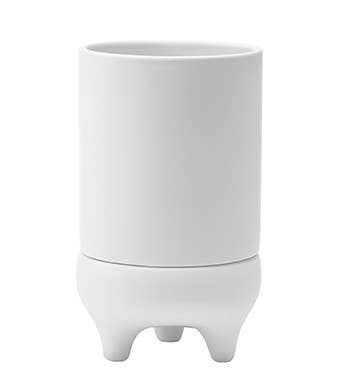 White Footed Planter Comes with Saucer Item # 14679