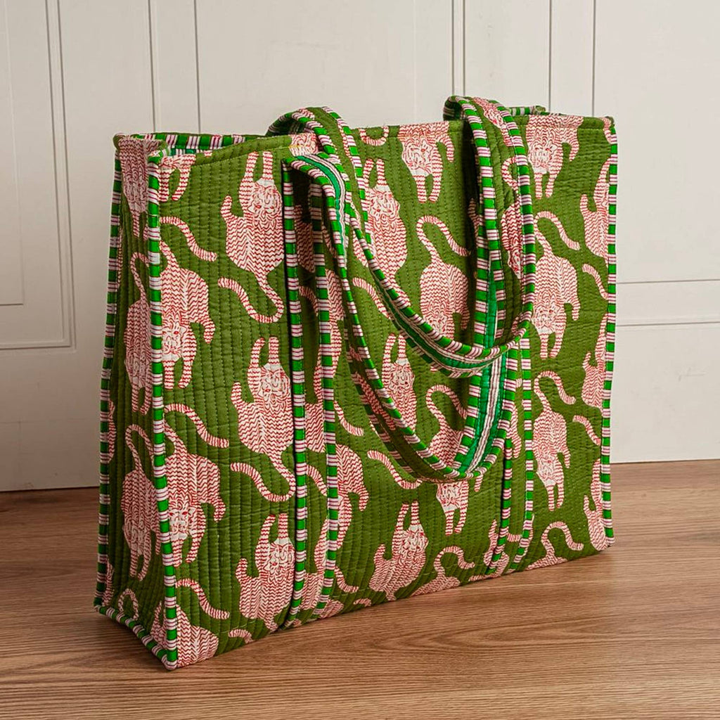 Quilted Feline Tote