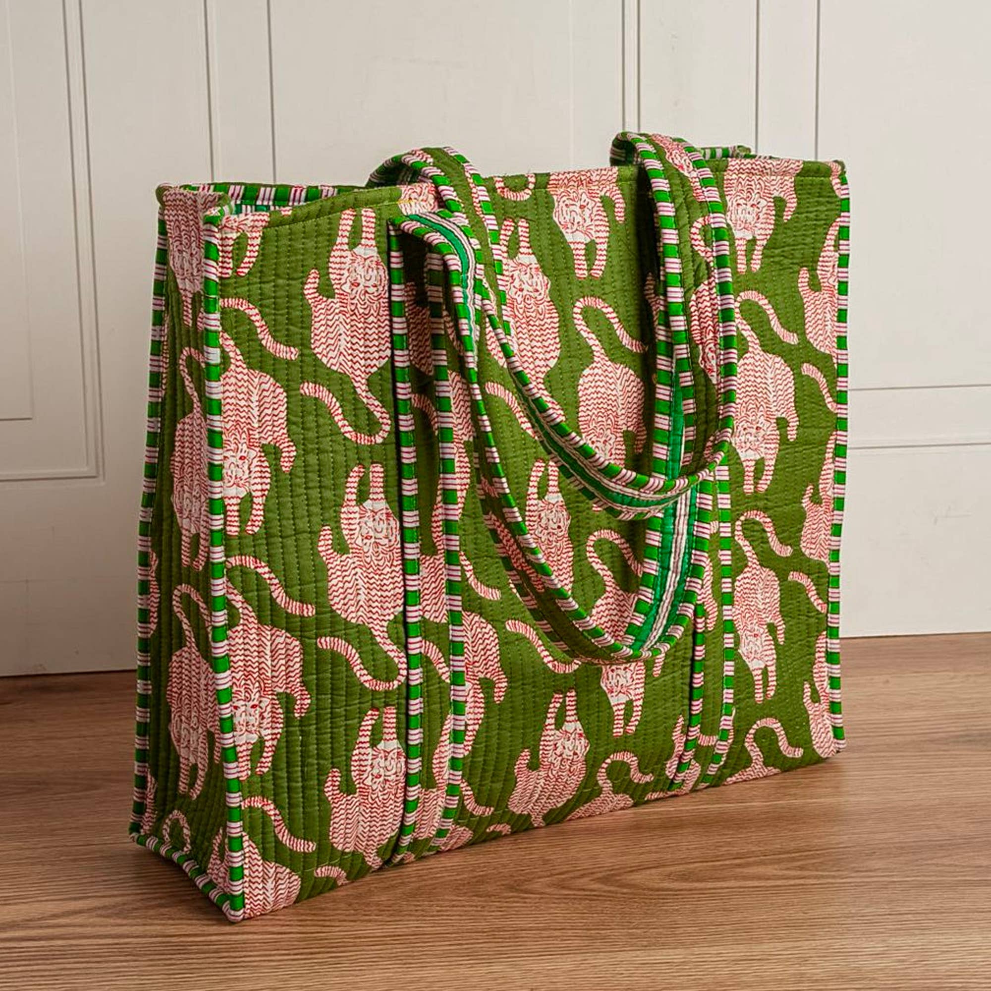 Quilted Feline Tote