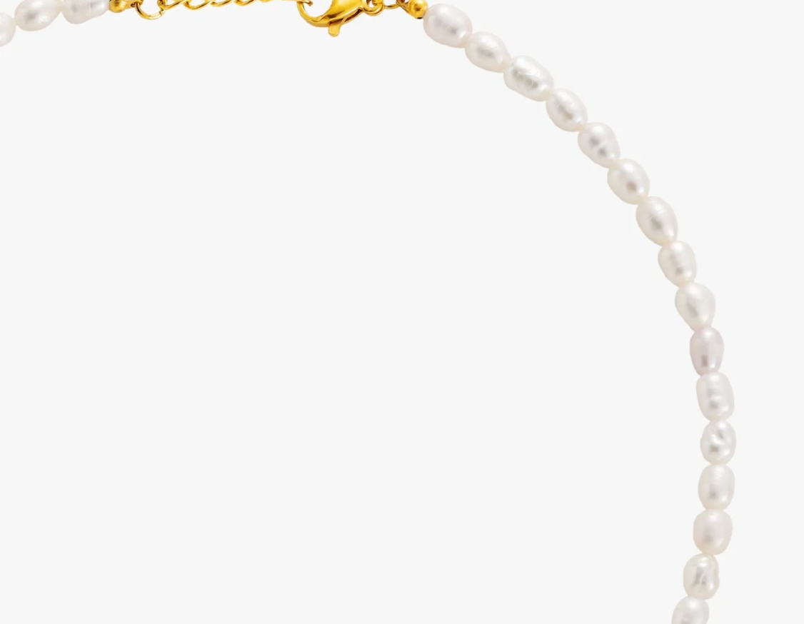 Luna Dainty Petite Fresh Water Rice Pearl Necklace
