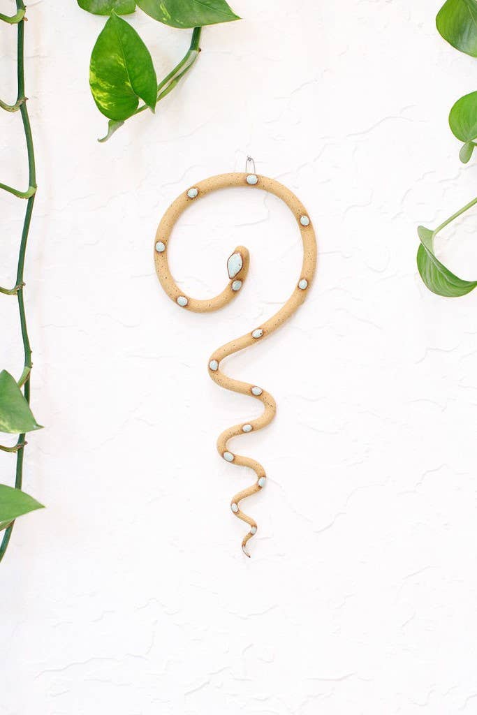 Ceramic Wall Snake, Medium