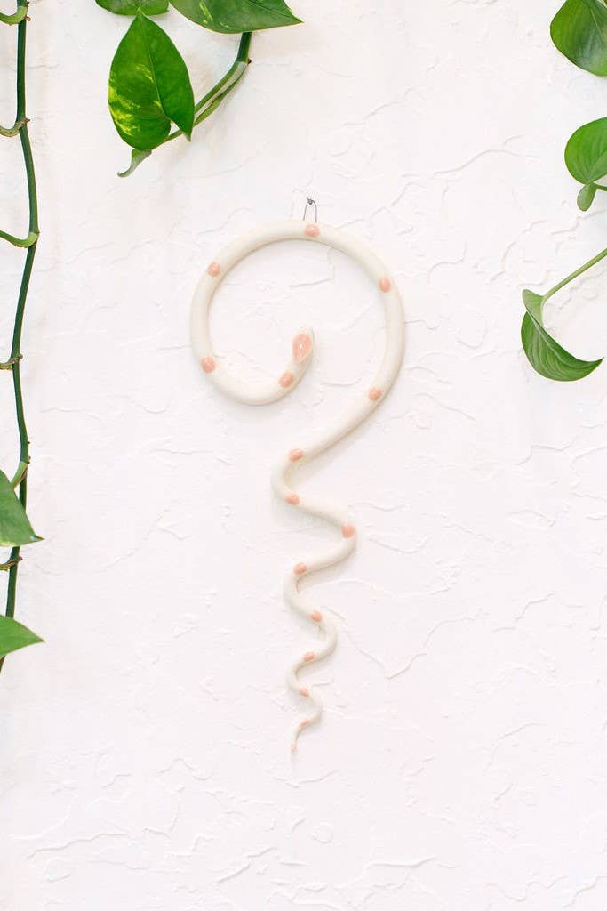 Ceramic Wall Snake, Medium