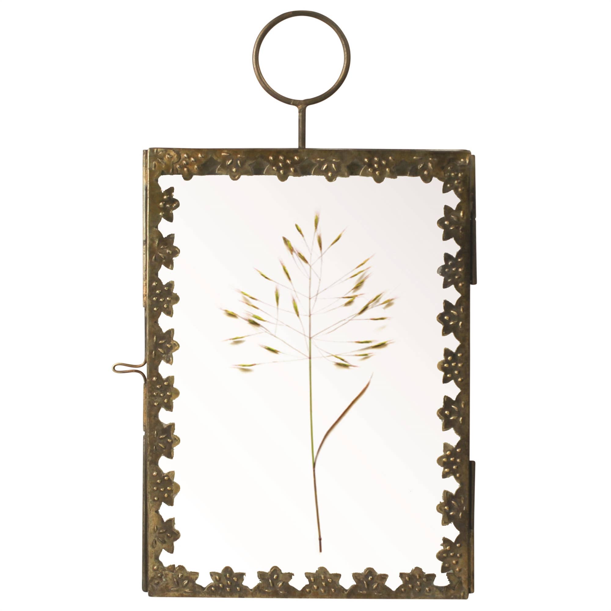 Calico Hanging Frame, Brass - 5x7