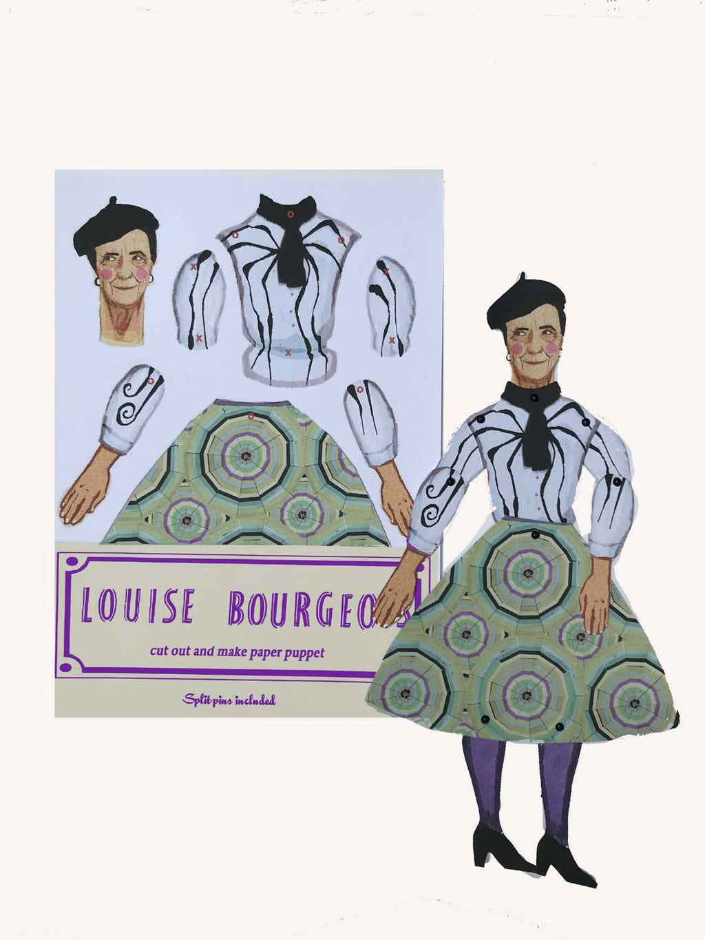 Louise Bourgeois Cut out Make Puppet