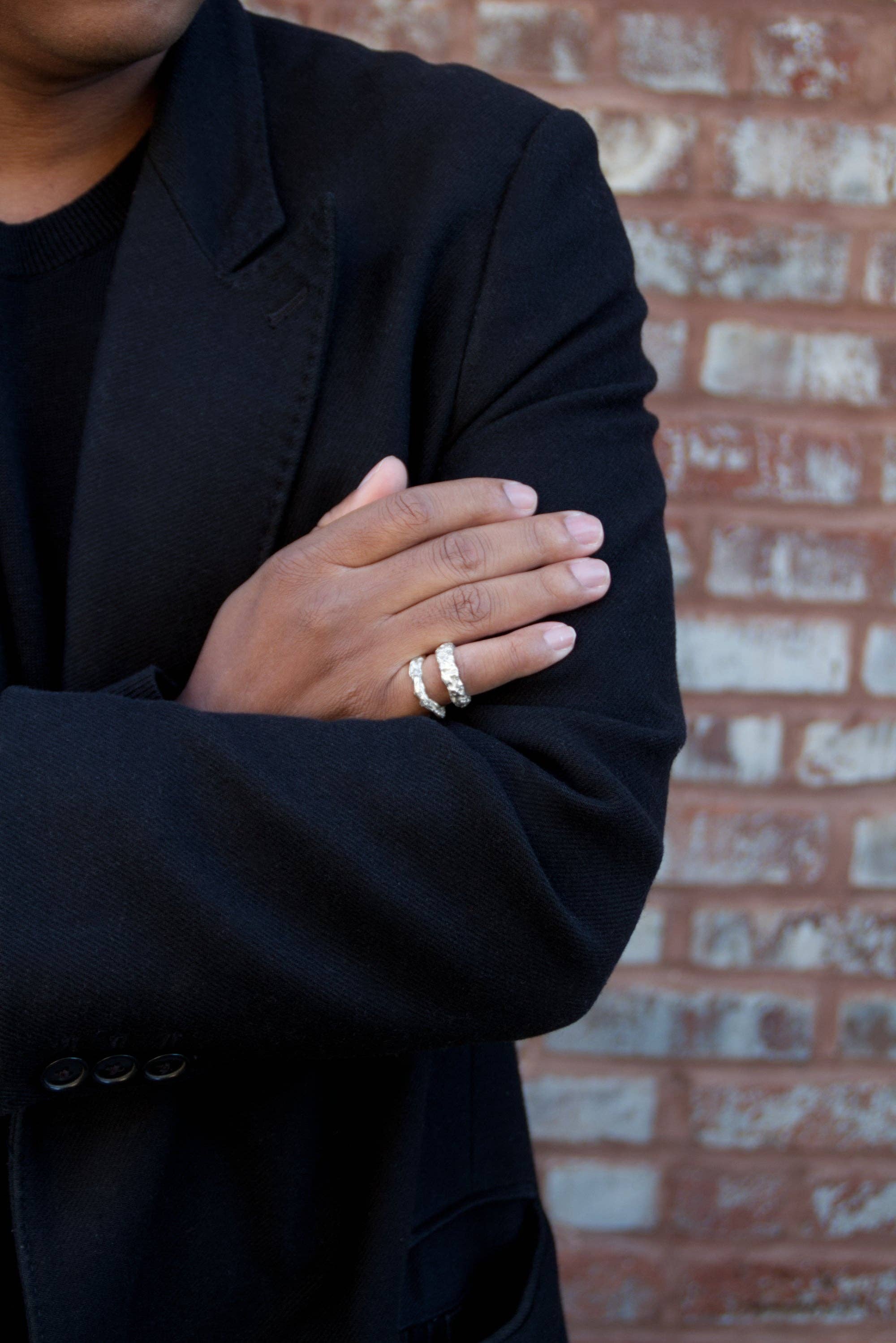 Granite Ring Silver