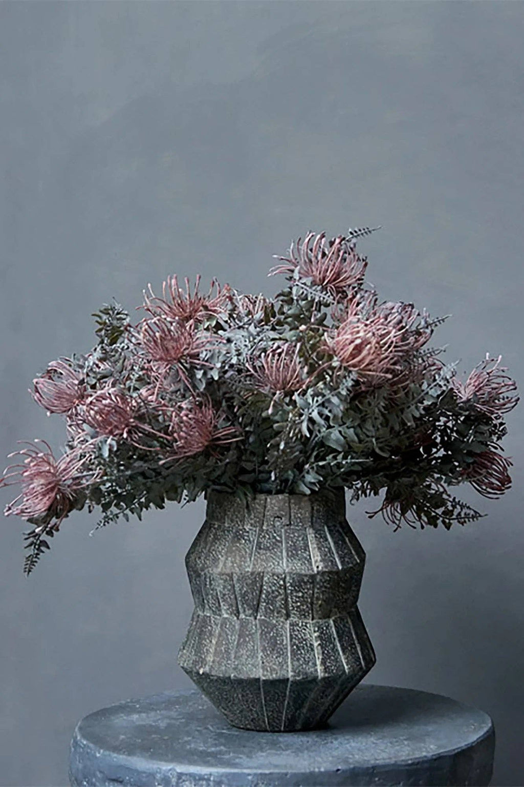 Faux Leucospermum Bush