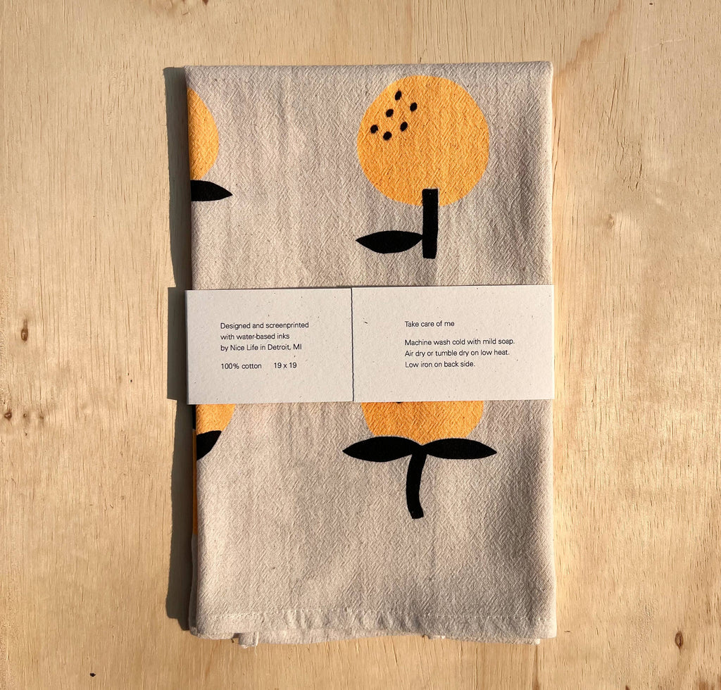 Oranges Tea Towel