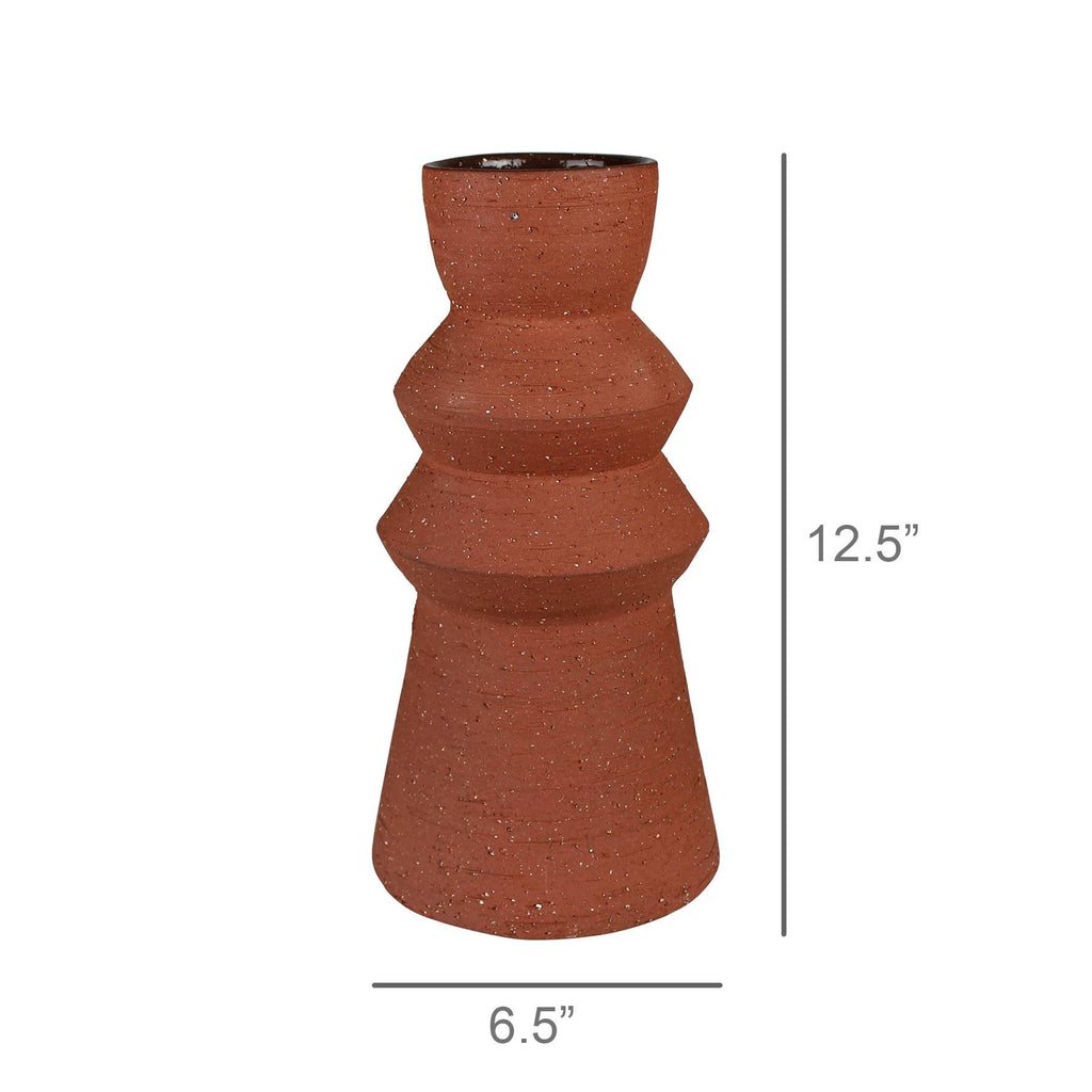 Kosta Vase, Terra Cotta Cement - Tall