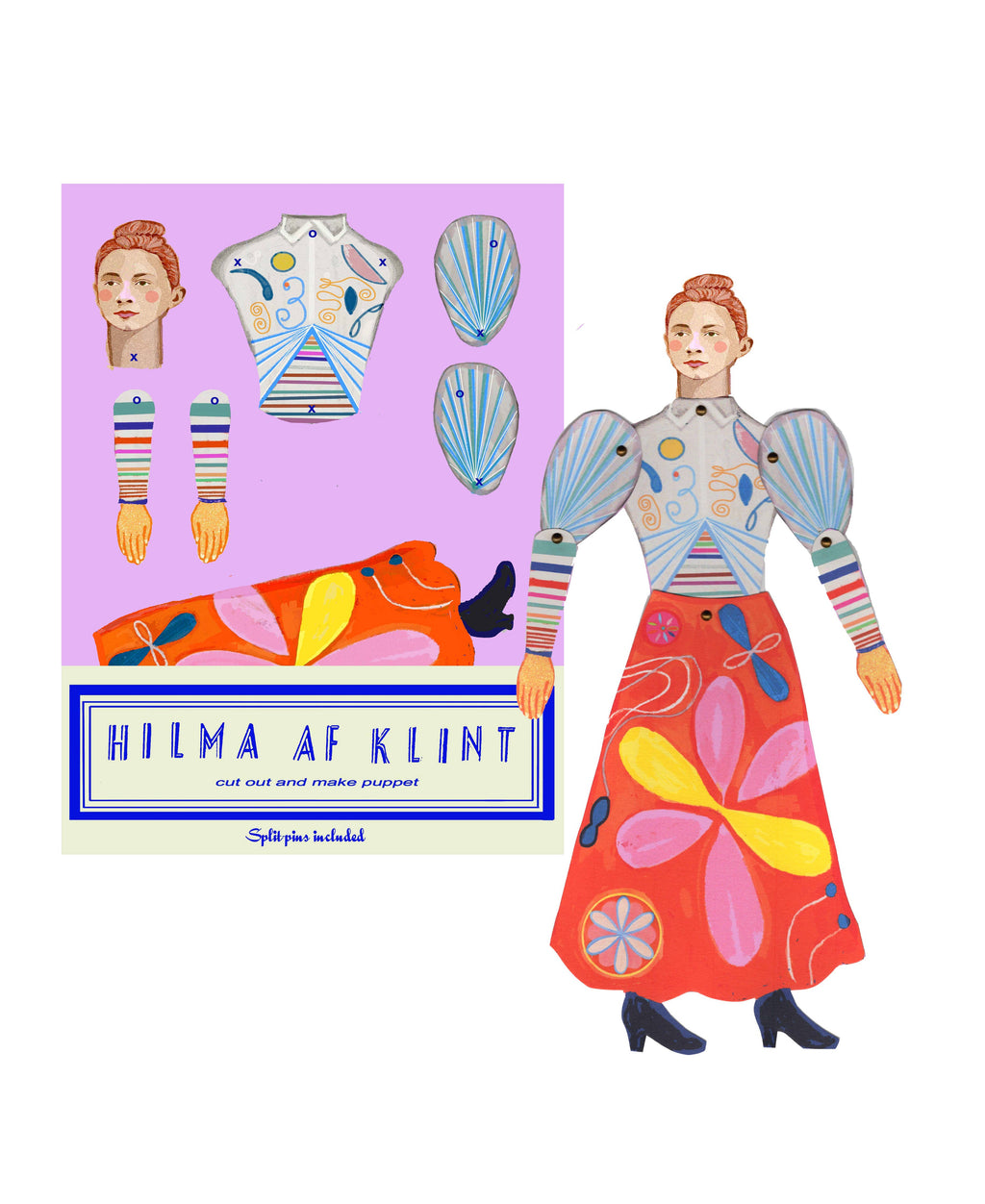 Hilma af Klint Cut and Make Puppet
