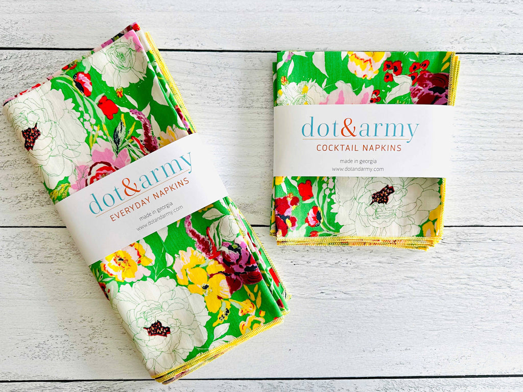 Terrace Garden Cloth Napkins, Set Of Four
