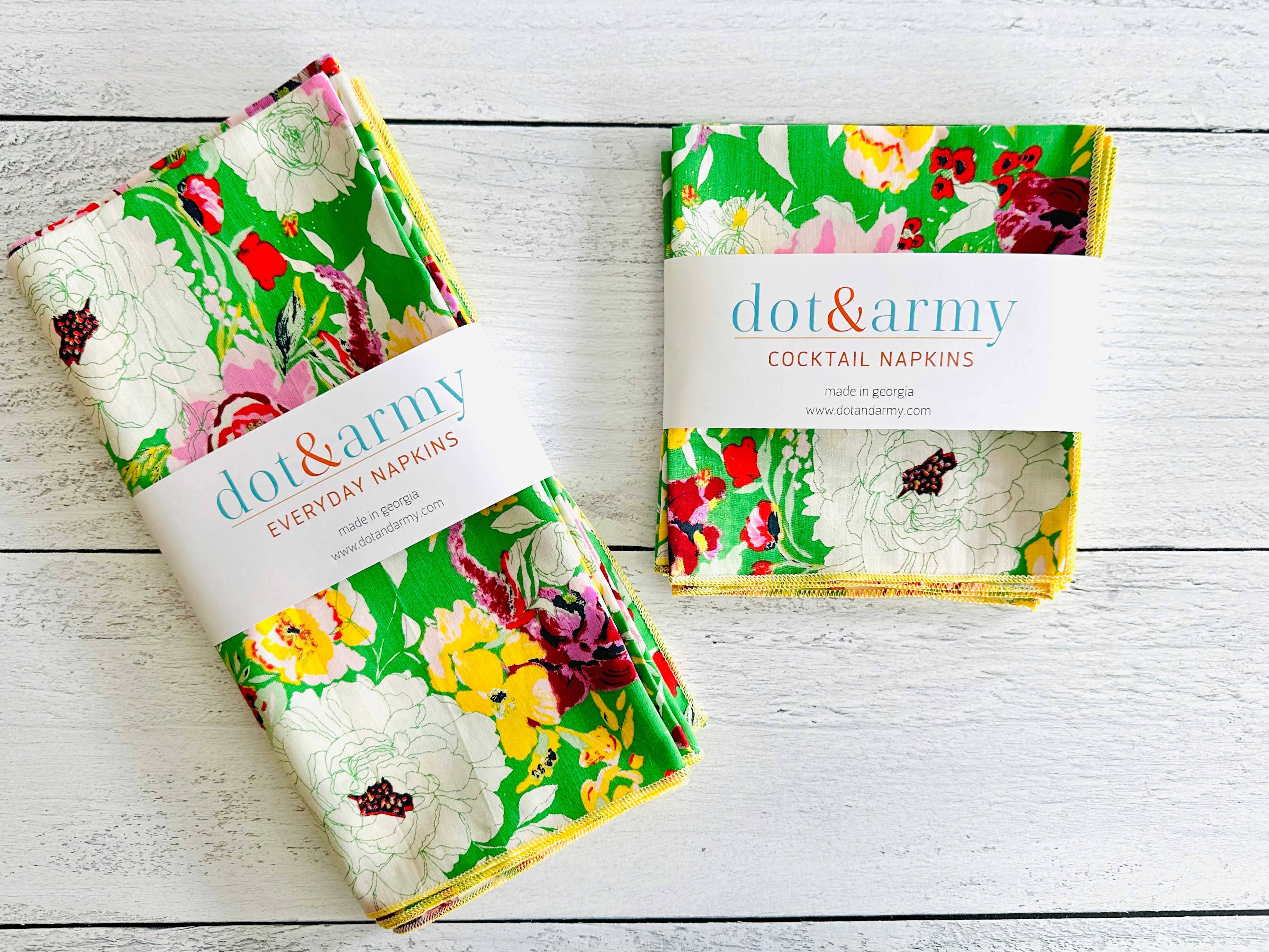 Terrace Garden Cloth Napkins, Set Of Four