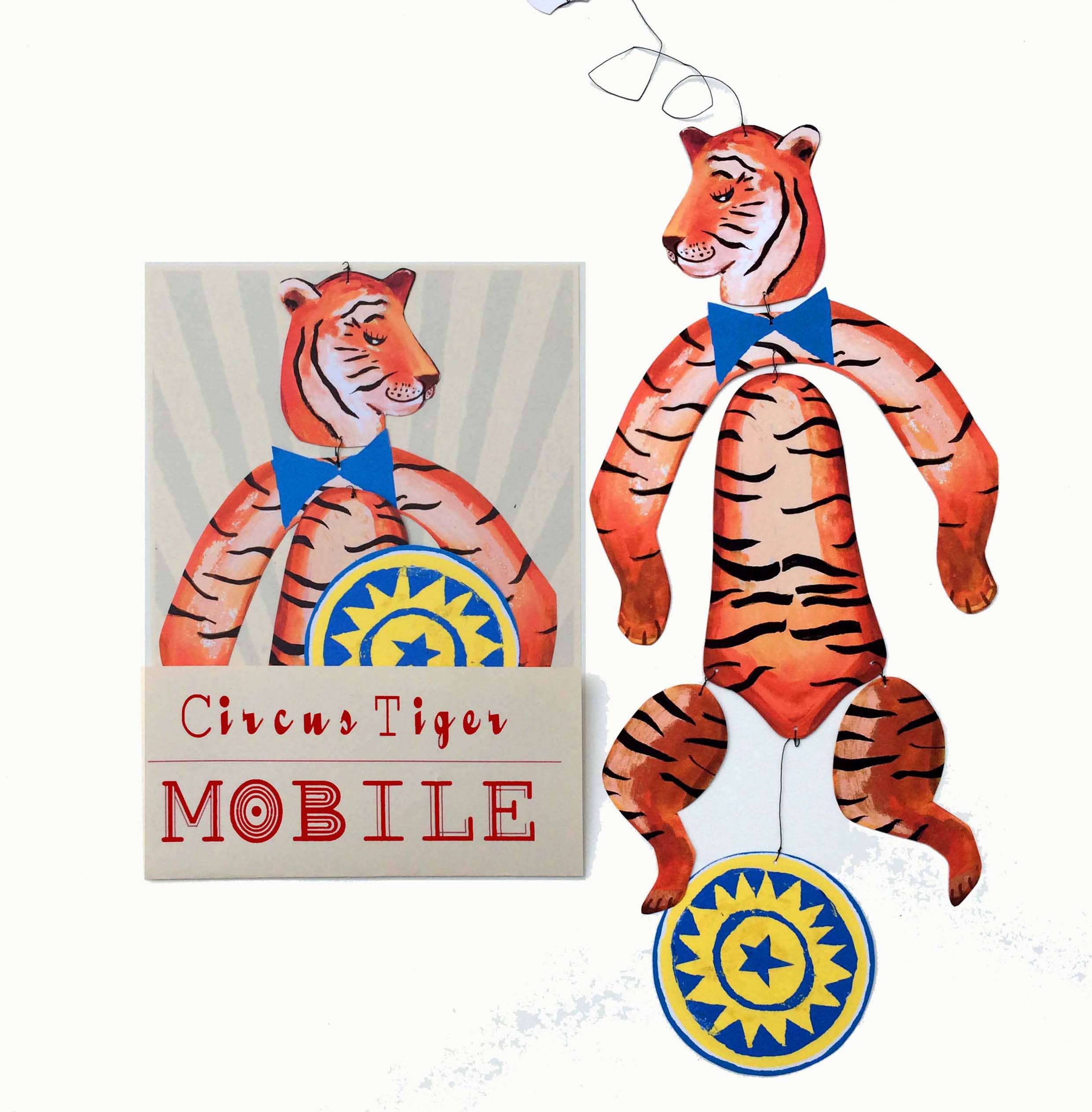 Nursery Circus Tiger Kinetic Mobile