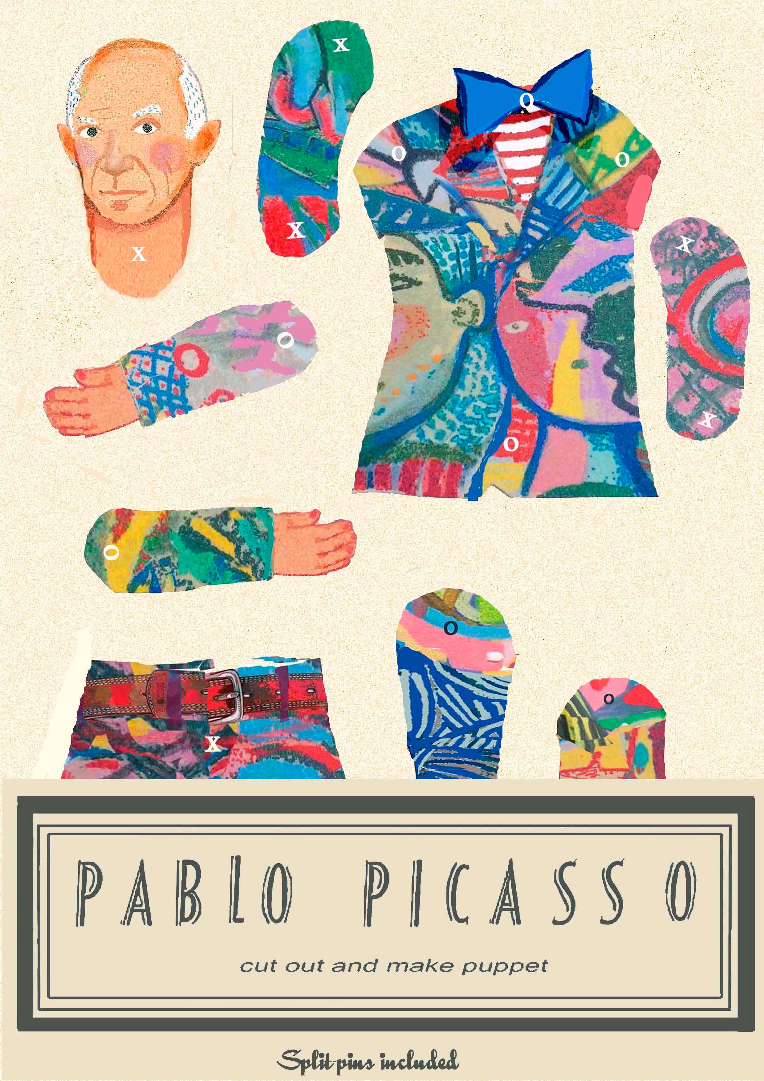 Picasso Cut and Make Paper Puppet